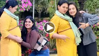 Amulya Jagadish With Bigboss Vaishnavi in Home | Amulya Pregnant photoshoot | Amulya Jagadish