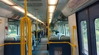 On Board an IE 29000 Class Commuter Train - Killiney Station, Dublin