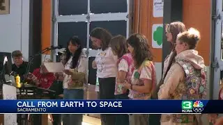 Northern California Girl Scouts make live contact with the International Space Station