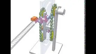 simulation vertical conveyor mechanism