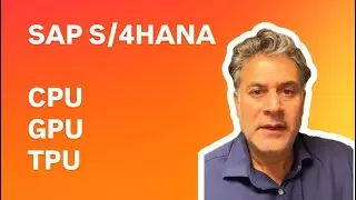CPU v GPU v TPU SAP S/4HANA