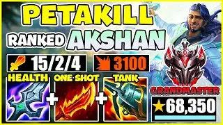 Akshan.exe | PENTAKILL GrandMaster Akshan MID RANKED | Gameplay League of Legends | Xiao Lao Ban