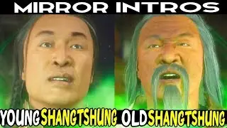 MK11: OLD Shang TSHUNG Vs YOUNG Shang TSHUNG All Mirror Intros - Mortal Kombat 11
