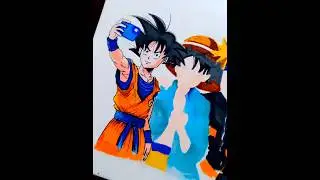 How to make drawing of #goku