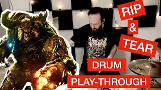 DOOM - RIP & TEAR (Drum Play-Through - By Michael Devlin - Session Drummer)