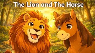 🦁🐴 The Lion & The Horse | Panchatantra Story | Bedtime Story for Kids | English Stories | Moral Lok