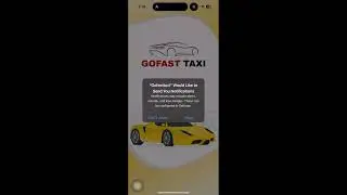Go fast taxi app set up new account