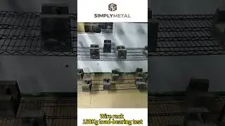 Wire rack 150Kg load bearing test #SimplyMetal #WireShelving #WireRack #WireShelves #WireCart