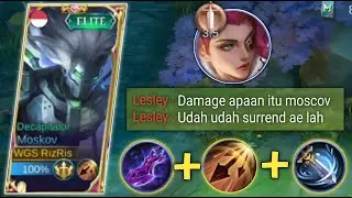 COUNTER LESLEY ADALAH INI ! TRUE DAMAGE VS CRYTICAL DAMAGE - BEST BUILD MOSCOV 2022