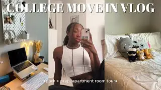 college move in vlog | pack & prep, apartment room tour | physical therapy assistant student