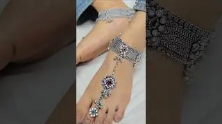 Latest silver anklet design 2025 bridal payal designs #payal​