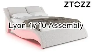 Ztozz Lyon 1710 LED Bed Frame Assembly Instruction