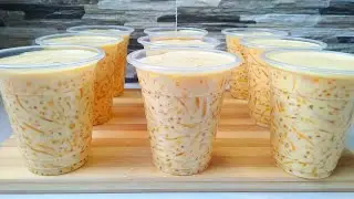 Creamy Mango Sago Jelly Drink Pang Negosyo Recipe | Sobrang Sarap Na Dessert Na Uulit ulitin Mo