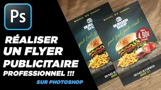 Créer un flyer publicitaire professionnel sur Photoshop #photoshop #tutoriel