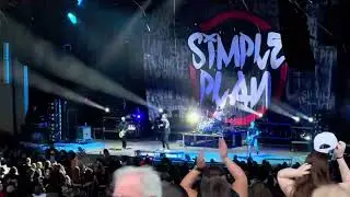 Simple plan full concert performance on the stage with fans live