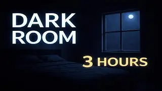 Dark Room Night Ambience for Sleep 🌙 3 Hours | No Music | Black Screen Friendly