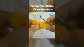 How To Crochet The First C2C Tile (C2C Increase) | Crafting Happiness #shorts