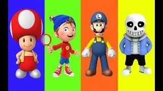 WRONG HEADS MARIO BROTHER MUSHROOM BOY SKULL MAN  CARTOON FOR KIDS NURSERY RHYMES SONGS