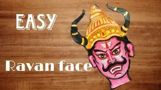 How to Draw Ravan Face || Easy Art 🎨 #ravan #dusshera #art