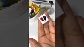 Миксируем смайлы 💔+🖤 #ASMR #DIY #shorts #art #tiktok #emoji