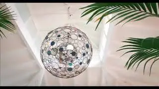 Private garden wedding with lots of lights
