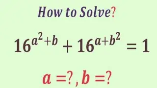 Can you solve this exponential Equation? | without Guessing? | Olympiad problem | a=?,b=?