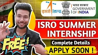 🚀 ISRO Launched Internship for College Students | Government Internship 2025 | Apply Now!