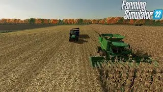 LIVE-CAN WE FINISH THIS CORN FEILD BEFORE THE STORM MIDWEST FARM