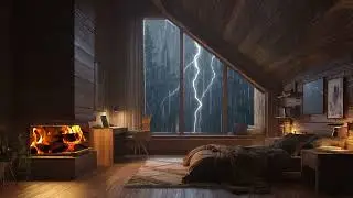 Rain and Fire Harmony &ndash; Calming Night Ambience for Deep Rest and Inner Peace