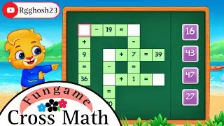 Cross Math ➖ ➕ Addition/Subtraction ✨ Rgghosh23 🌟💯 Education Game 🎯🧩#trending #gaming #viral #maths 