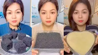 Chinese Color Ice Eating ASMR Mukbang Show #9