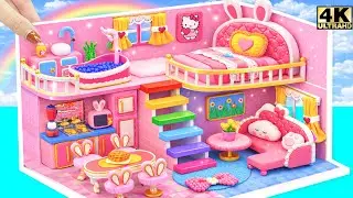 Build Super Bunny House with Rainbow Slide & Bubble Bathtub from Lego house 🌈DIY Miniature House
