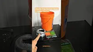 Gravity drip system ideas using a 5 gallon bucket.