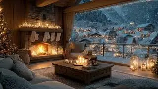 ❄️Christmas Night Blizzard Wind | Cozy Cabin Snowfall &middot; 3 Hours | Mental Calm Focus Study Meditation