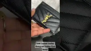 Unboxing YSL card holder  ✨ #shorts  #saintlaurent   #ysl   #luxuryunboxing  #new #unbox   #unboxing