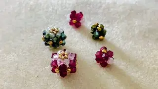 2 flower motif Beads tutorial | DIY Beaded Beads| SS Beads Corner 