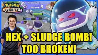 1v9 Gengar Machine: HEX + SLUDGE BOMB Build! | Pok&eacute;mon Unite