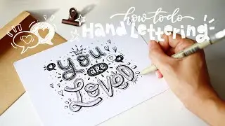 ✏️ how to do hand lettering⎪a step-by-step tutorial for beginners 📔