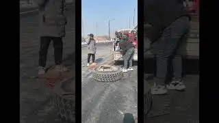 Truck Puncture Tire Repair Rescue!