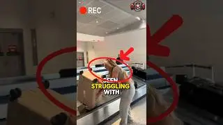 No one helped Tiffany Stratton at the airport 😢 #wwe #wwenews #wrestling #tiffany