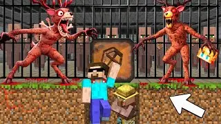 Villager Prison Escape in Minecraft