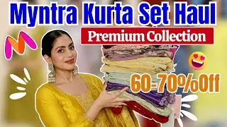 Huge Myntra Kurta Set Haul🥰 Sharara, Anarkali, Festive Everything You Need 💞#myntra #myntrahaul
