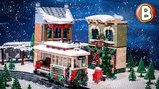 LEGO Winter Village 10308 Holiday Main Street - Icons | Stop Motion Review