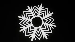 How to Make a Snowflake out of Paper | Christmas Cutting Art (1643)