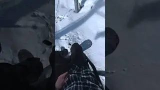 Sketchy chair lifts at Breck #snowboarding