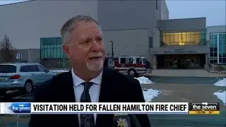 Visitation being held for Hamilton fire chief who died in the line of duty