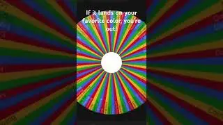 If it lands on your favorite color, you&rsquo;re out! Part 21! #color #trend #wheel #viralvideo
