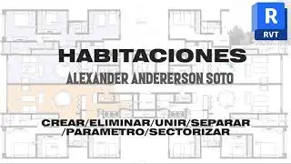 ✅ HABITACIONES EN REVIT/ CREAR, UNIR, SEPARAR, PARAMETRO, ETIQUETAS, ÁREAS, SECTORIZAR, LEYENDAS