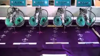 4heads Rhinestone machine-Working on Saree