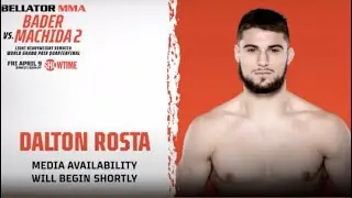 Bellator 256: Dalton Rosta reacts to odds in his fight, feels he's more than a wrestler
